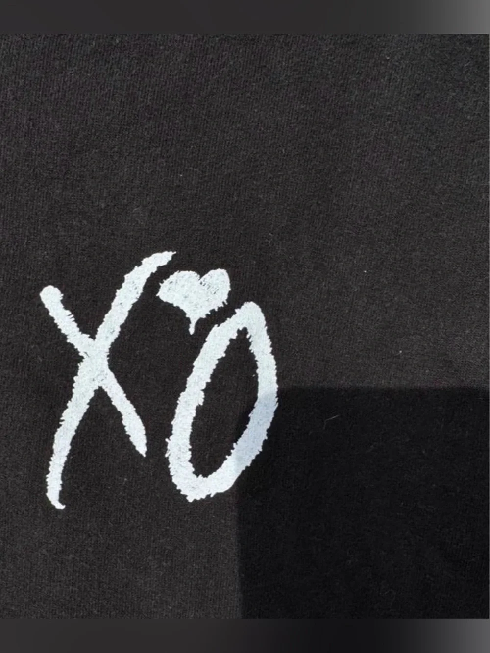 The Weeknd XO Sleeveless Hoodie Black Pullover Vest Size M